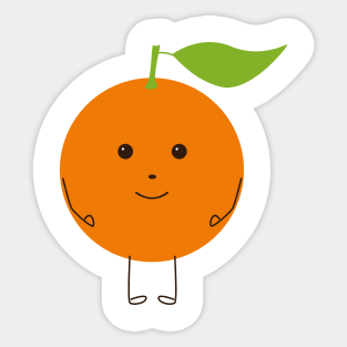 Funny orange Sticker